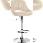 CLP Barhocker Milet Kunstleder creme/chrom