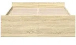 vidaXL Bettgestell mit Schubladen Sonoma-Eiche 120x190cm Holzwerkstoff