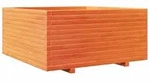 vidaXL Pflanzk&uuml;bel Wachsbraun 100x100x49,5 cm Massivholz Kiefer