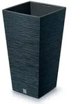 Prosperplast - Anthrazitfarbener Blumentopf mit Reservoir, FURU-Kollektion - 26,5 x
