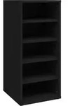 vidaXL Schuhschrank Schwarz 31,5x35x70 cm Holzwerkstoff