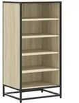 vidaXL Schuhregal Sonoma-Eiche 48x38x97,5 cm Holzwerkstoff