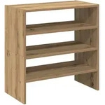 vidaXL Schuhregale 2 Stk. Stapelbar Artisan-Eiche 60x30x30,5 cm