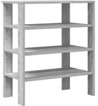 vidaXL Schuhregal Grau Sonoma 61x32x70 cm Holzwerkstoff