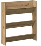 vidaXL Wand-Schuhregal Artisan-Eiche 80x18x90 cm Holzwerkstoff