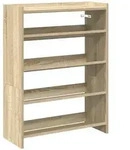 vidaXL Schuhregal Sonoma-Eiche 60x25x81 cm Holzwerkstoff