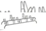 Alberts 692650 Mehrfach-Fahrradst&auml;nder, 5 Einstellpl&auml;tze, freistehend, Rahmen mit