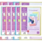 Exacompta 5849E 10x Sichtmapppen A4, PP, 40 H&uuml;llen, Kreacover Pastell - Farben