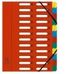 Exacompta Ordnungsmappe HARMONIKA mit ausgestanzten Fenstern und Gummizug , aus
