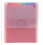Exacompta 55798E 5x F&auml;chermappe vertikal mit 6 F&auml;chern, f&uuml;r DIN A4 - Crystal -