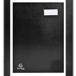 Exacompta 24121E Unterschriftenmappe Direktion, 12 F&auml;cher, 24x32cm - Schwarz