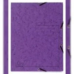 Exacompta 55408E 25x Sammelmappe mit Gummizug und 3 Klappen aus Colorspan-Karton