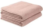 Schiesser Duschtuchset Turin - 2-teilig - 70 x 140 cm - Hellrosa