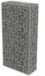 vidaXL Gabionenwand mit Abdeckung Verzinkter Stahl 50&times;20&times;100 cm