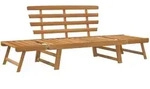 vidaXL Gartenbank 2-in-1 190 cm Massivholz Akazie