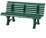 PROREGAL Gartenbank Jamaika | 3-Sitzer | Gr&uuml;n | HxBxT 80x150x64cm |...