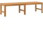 vidaXL Gartenbank 150 cm Massivholz Teak