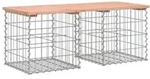 vidaXL Gartenbank aus Gabionen 103x44x42 cm Massivholz Douglasie