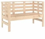 vidaXL Gartenbank 111,5x53x71 cm Massivholz Kiefer