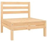 vidaXL Garten-Mittelsofa Kiefer Massivholz