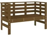 vidaXL Gartenbank Honigbraun 111,5x53x71 cm Massivholz Kiefer