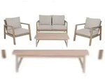 Lounge-Set SAN MATEO, 4-teilig, inkl. Kissen