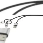 Renkforce USB-Kabel USB 2.0 USB-A Stecker, USB-C? Stecker, USB-Micro-B Stecker, Apple