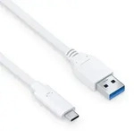 PureLink USB-C auf USB-A Kabel - 3.1 Gen 2, 3A, 10G - iSerie - wei&szlig; - 1,00m