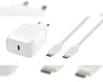 Vivanco Samsung PD3.0 45W + USBC USB Super Fast Charger, 1 Meter wei&szlig;