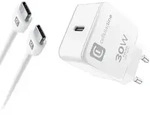 CellularLine 30W USB-C Charger Kit f&uuml;r Apple, 1m Kabel