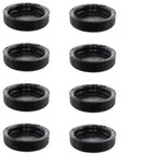 WAGNER QuickClick&reg; Kunststoffgleiter robust BLACK - 8er-Set Ersatzgleiter &Oslash;...
