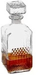 FercasaShop Relaxdays Whisky Karaffe, Glas, Dekanter f&uuml;r Whiskey, Cognac, Rum, Gin,