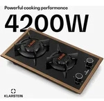 Klarstein Lumiflame Gaskochfeld 2 Brenner Kupferrahmen Elektrische Zündung 4,2 Klarstein Lumiflame Gaskochfeld 2 Brenner Kupferrahmen Elektrische Zündung 4,2