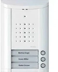 Ritto Entravox T&uuml;rstation Audio, 3 WE, wei&szlig; lackiert, 3 Klingeltasten, 3