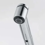 Franken Franke Messing Hochdruck Armatur mit Auszugsbrause, Chrom, 115.0600.131