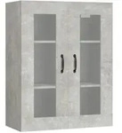vidaXL H&auml;ngeschrank Betongrau 69,5x34x90 cm
