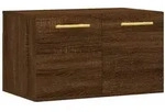 vidaXL Wandschrank Braun Eichen-Optik 60x36,5x35cm Holzwerkstoff
