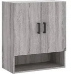 vidaXL Wandschrank Grau Sonoma 60x31x70 cm Holzwerkstoff