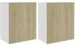 vidaXL H&auml;ngeschr&auml;nke 2 Stk. Sonoma-Eiche 50x31x60 cm Holzwerkstoff