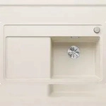 BLANCO GmbH + Co KG BLANCO ZENAR 45 S-F Einbausp&uuml;le SILGRANIT softwei&szlig; ab 45 cm