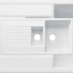 BLANCO GmbH + Co KG BLANCO ZIA 6 S Einbausp&uuml;le SILGRANIT softwei&szlig; ab 60 cm Excenter