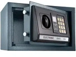 tectake Elektronischer Safe Tresor mit Schl&uuml;ssel und LED-Anzeige 20 x 31 x 22 cm