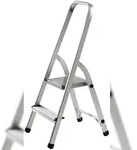 Alco Haushaltsleiter Aluminium 2-stufig 104cm silber
