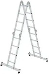 PROREGAL Vielzweckleiter 4-teilig mit nivello&reg;-Traverse 4x4 Sprossen