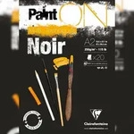 Clairefontaine PaintON Noir, Block A2, kopfseitig geleimt, 20 Blatt, 250g,...