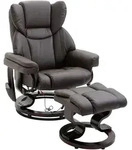HOMCOM - Relaxsessel mit Fu&szlig;hocker - 79B x 82T x 101H cm - braun
