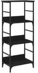 vidaXL B&uuml;cherregal Schwarz 50x33x117,5 cm Holzwerkstoff