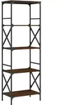 vidaXL B&uuml;cherregal 5 B&ouml;den Braun Eiche-Optik 59x35x171cm Holzwerkstoff