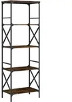 vidaXL B&uuml;cherregal 5 B&ouml;den R&auml;uchereiche 59x35x171 cm Holzwerkstoff