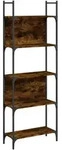 vidaXL B&uuml;cherregal 5 B&ouml;den R&auml;uchereiche 60,5x24x166,5 cm Holzwerkstoff